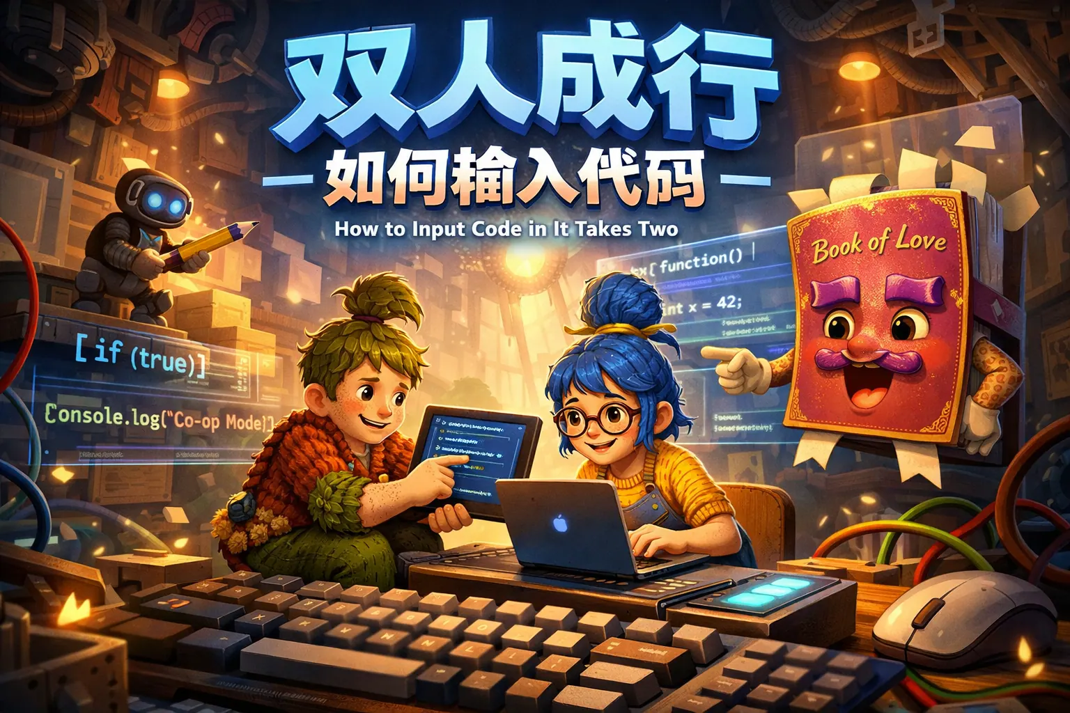 双人成行如何输入代码