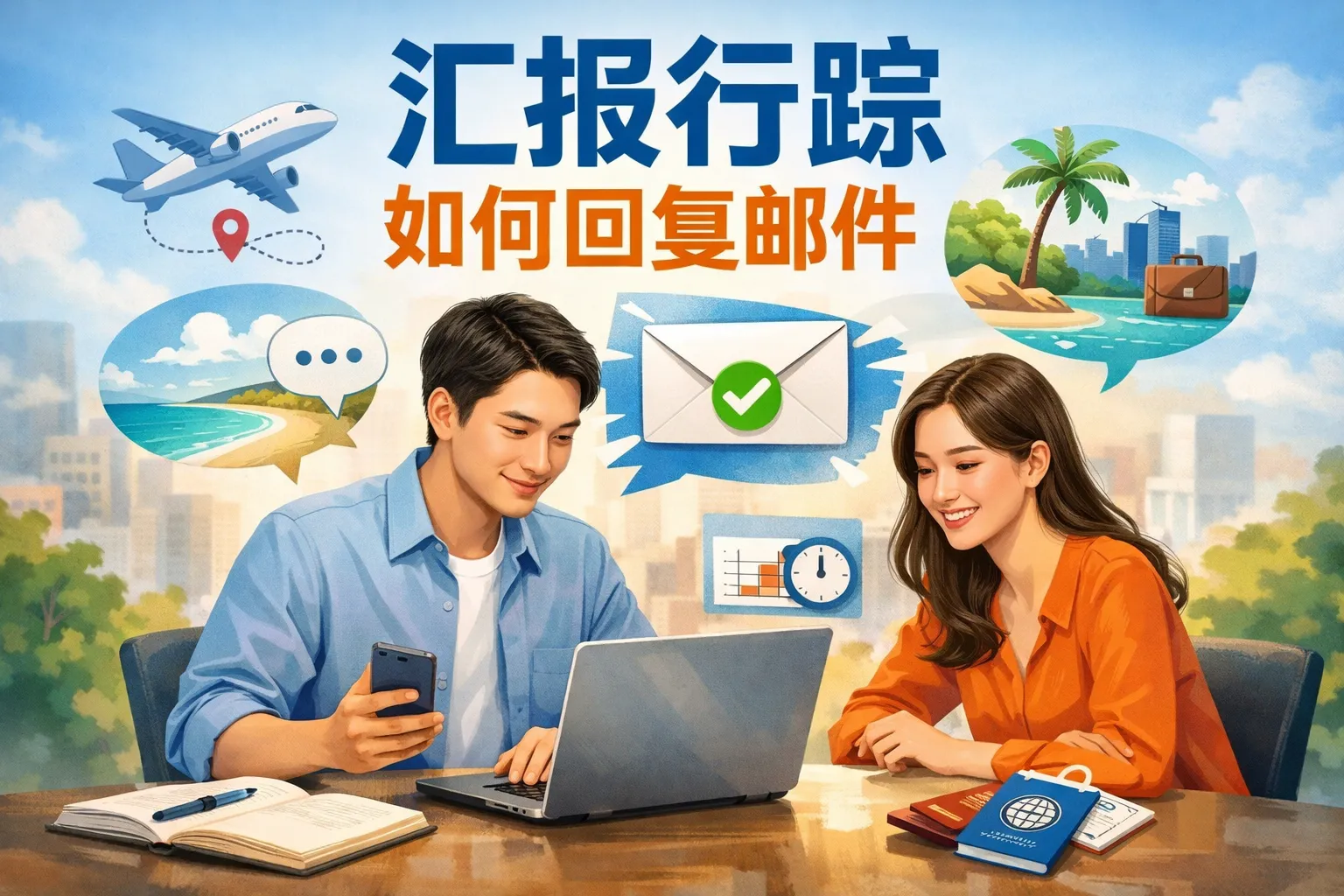 汇报行踪如何回复邮件