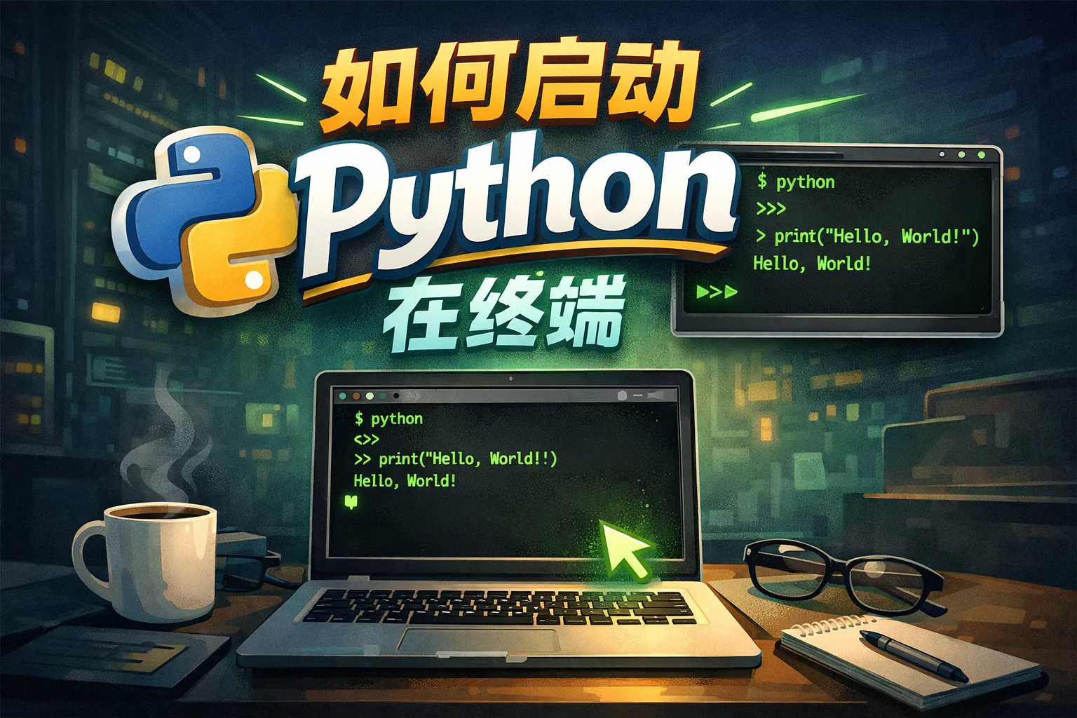 如何启动python在终端