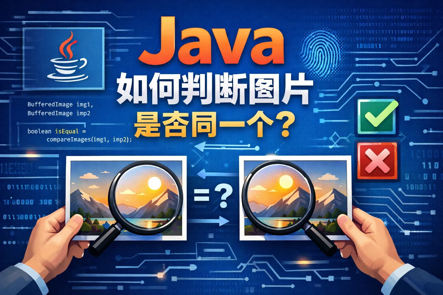 java如何判断图片是否同一个