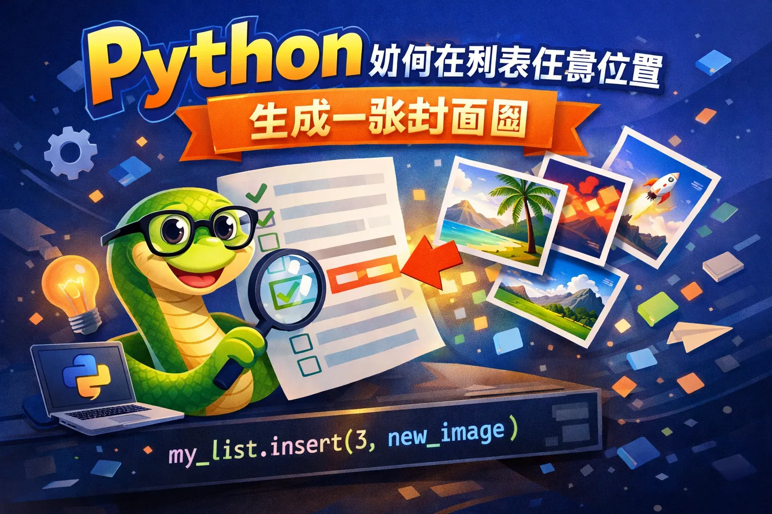 python如何在列表任意位置