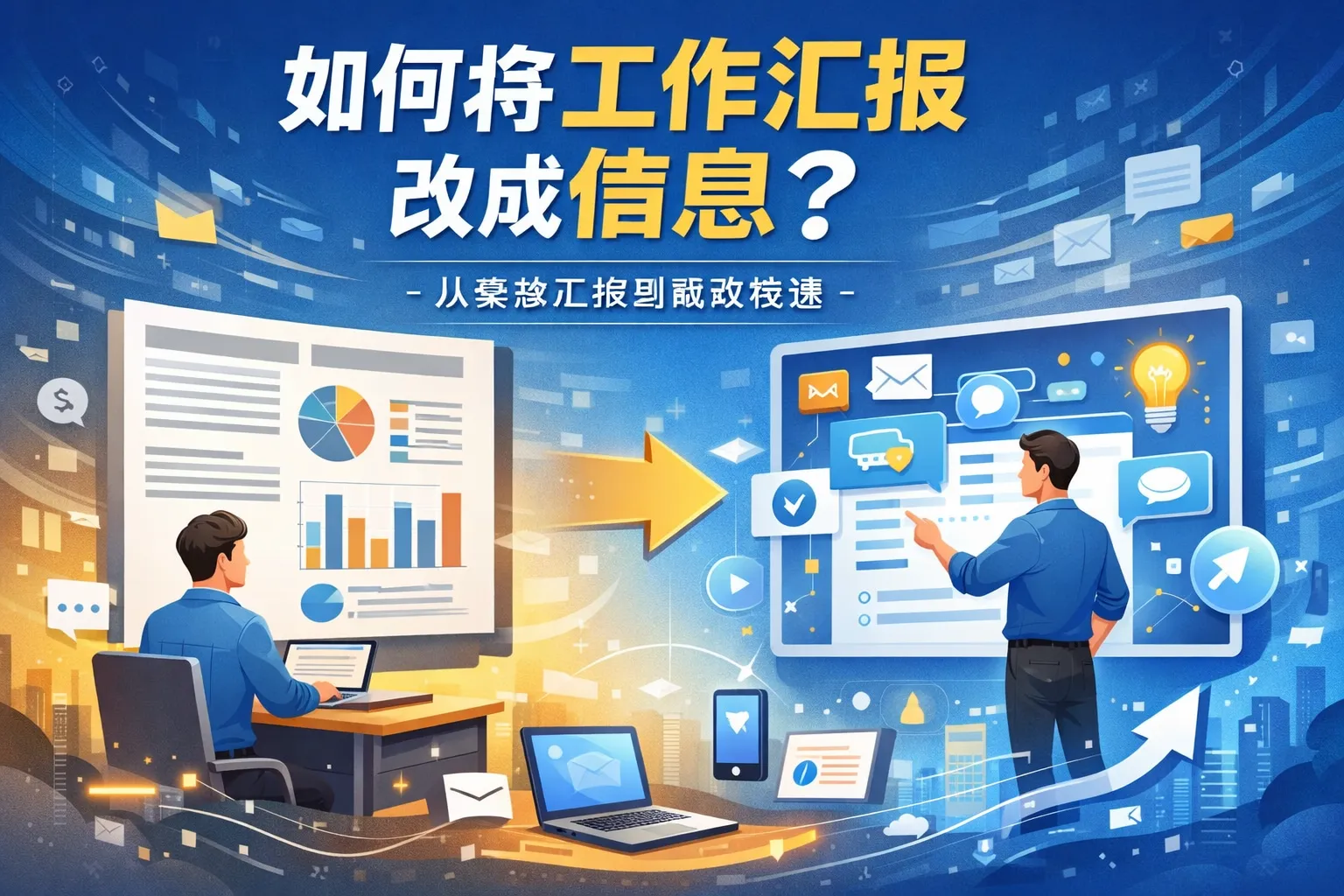 如何将工作汇报改成信息