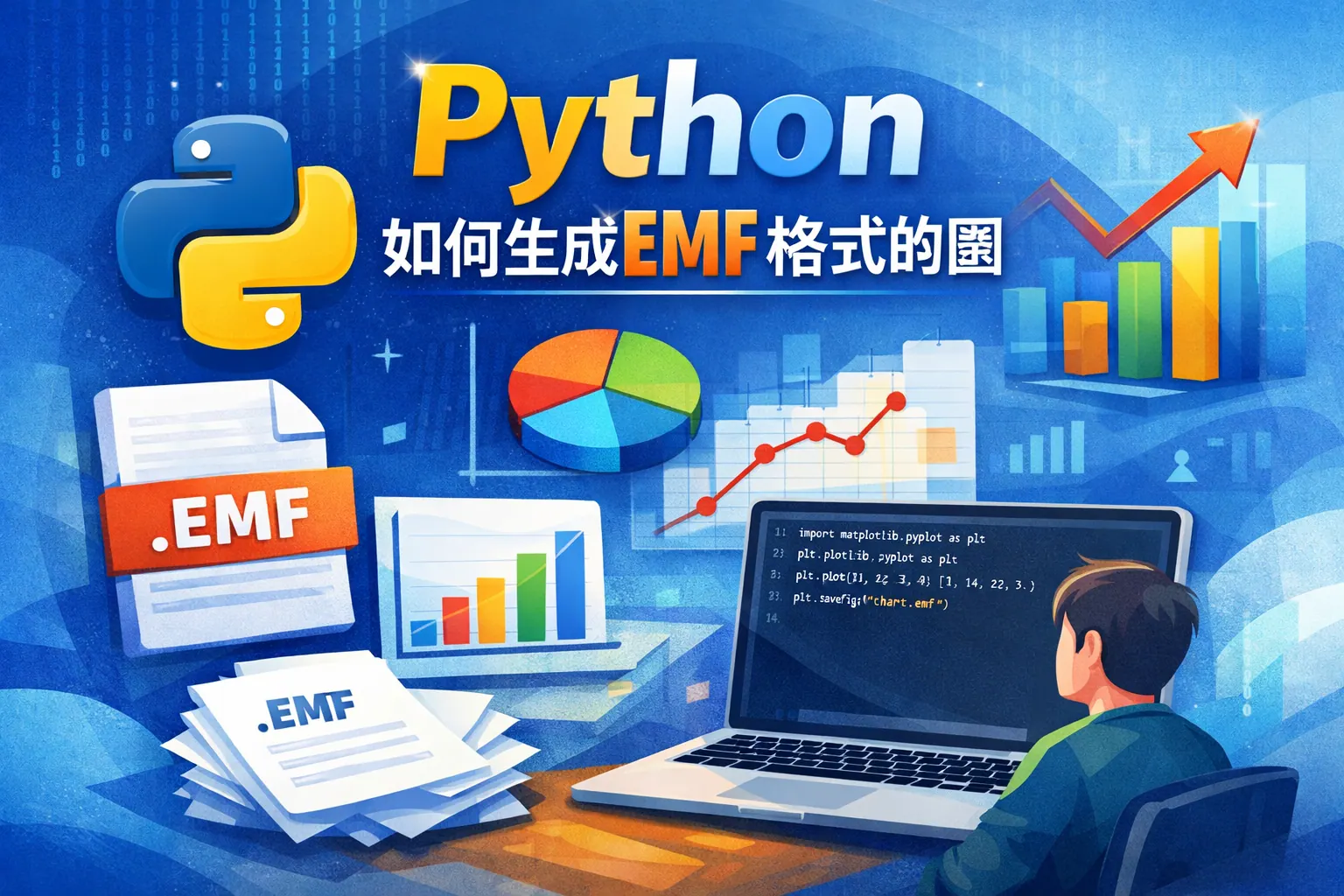 Python如何生成emf格式的图