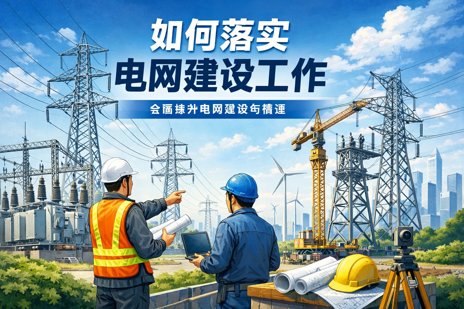 如何落实电网建设工作