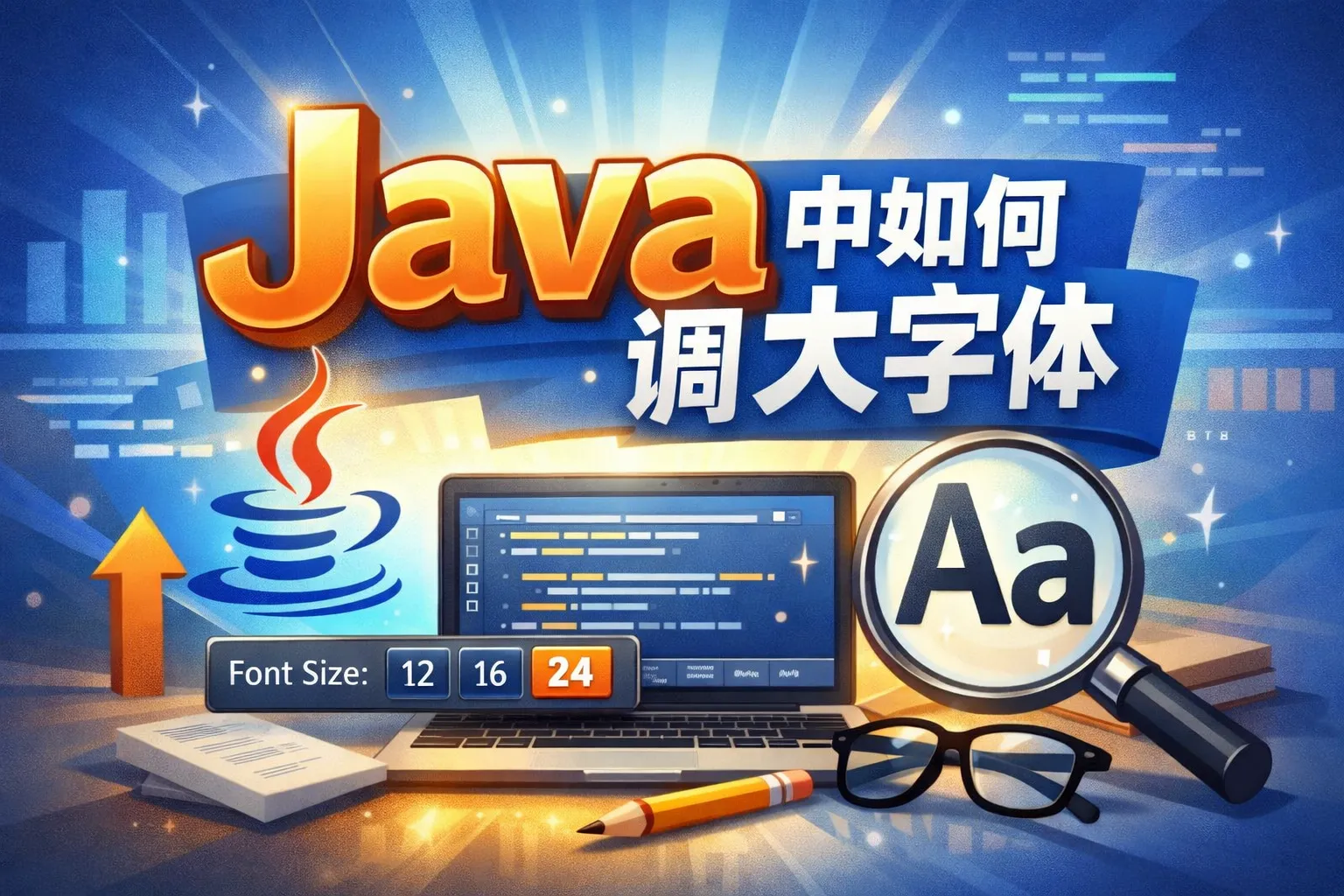 java中如何调大字体