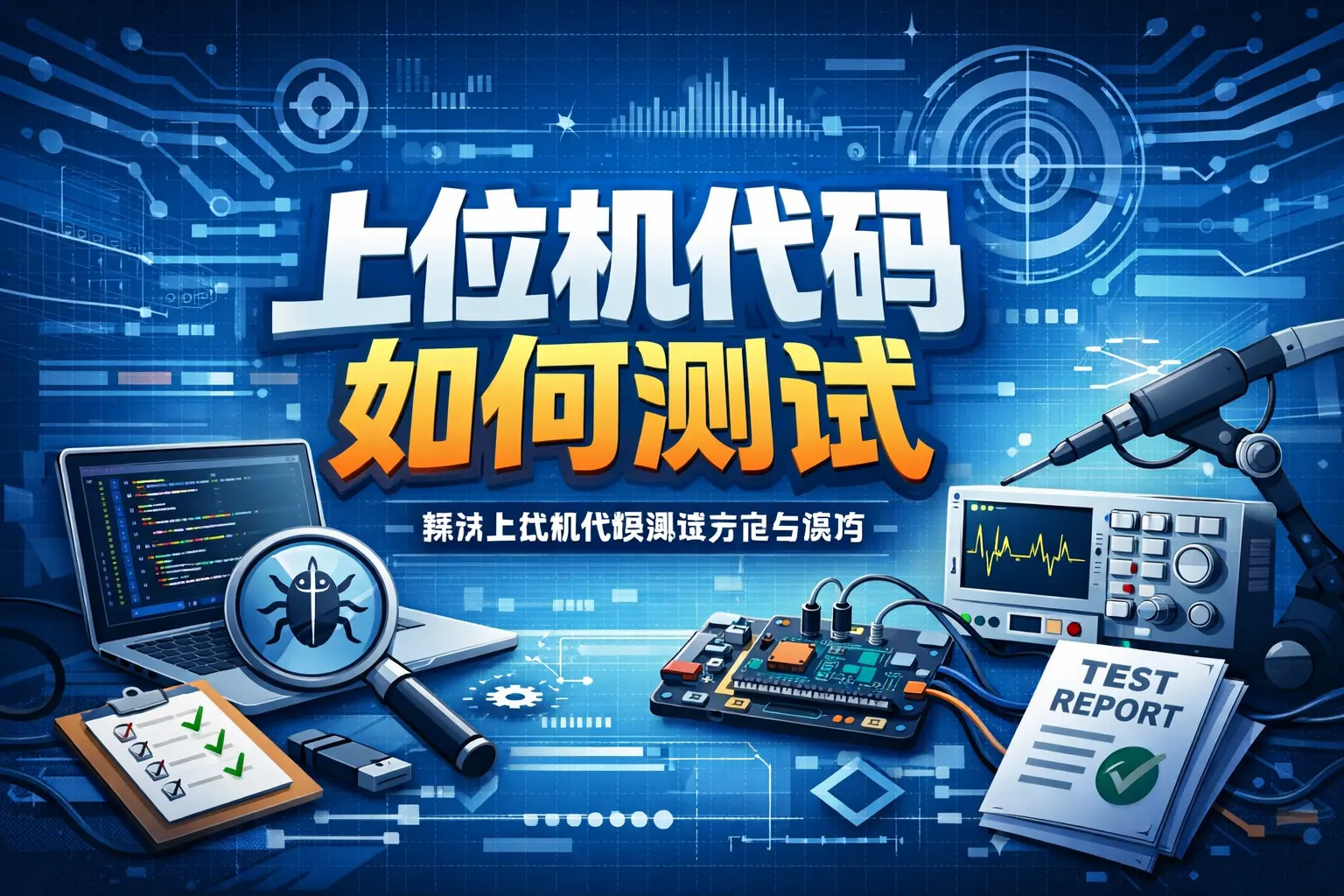上位机代码如何测试