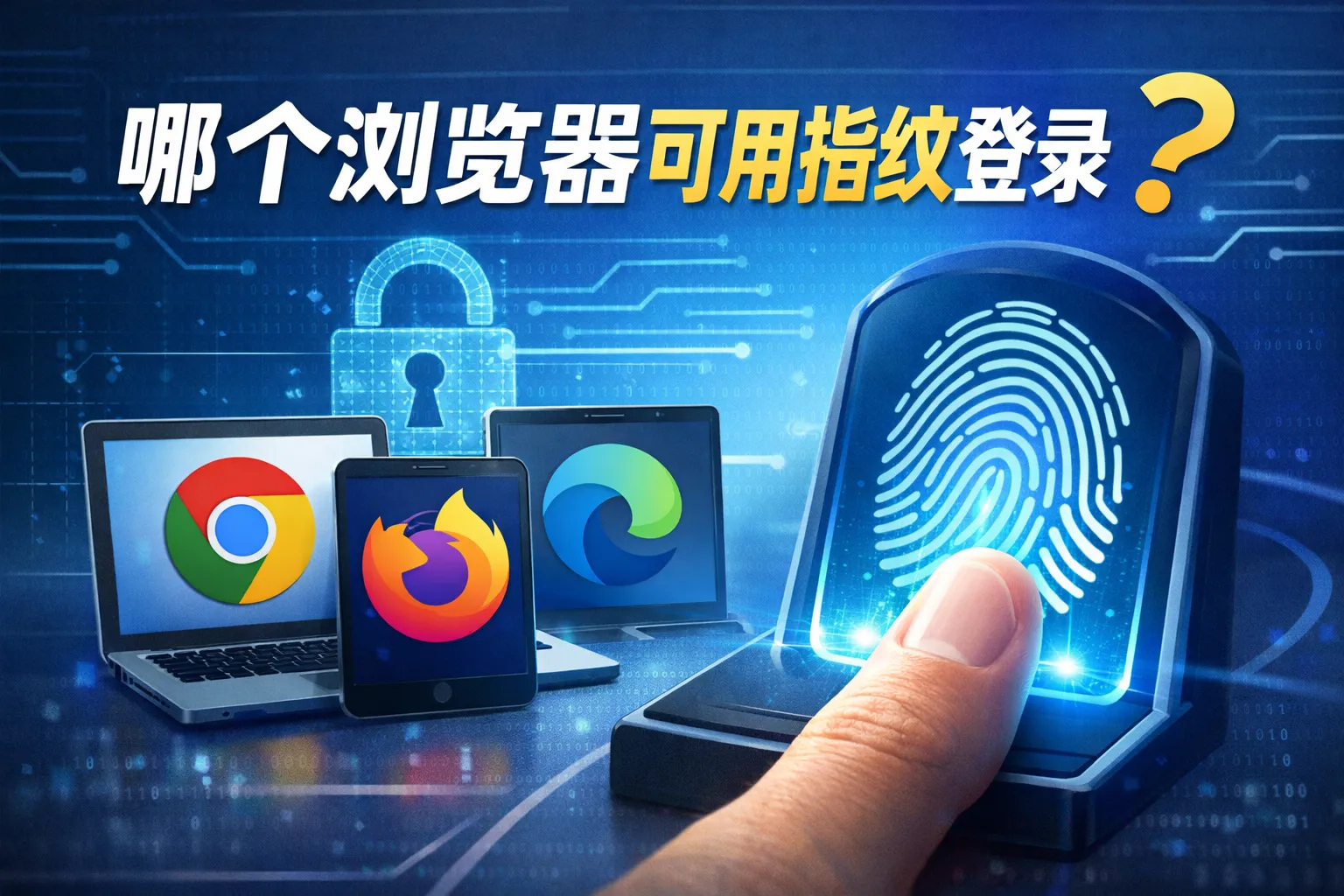 哪个浏览器可用指纹登录