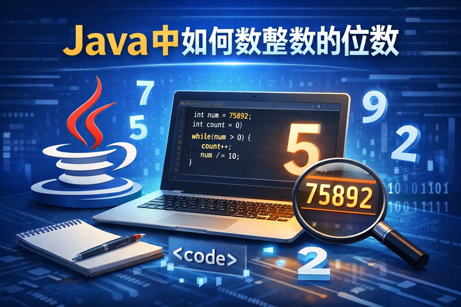 java中如何数整数的位数