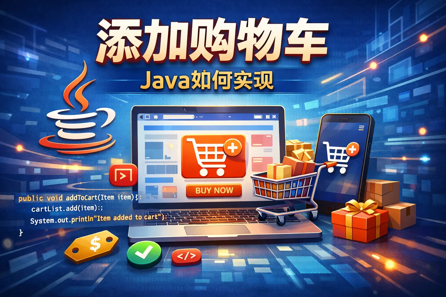 添加购物车java如何实现