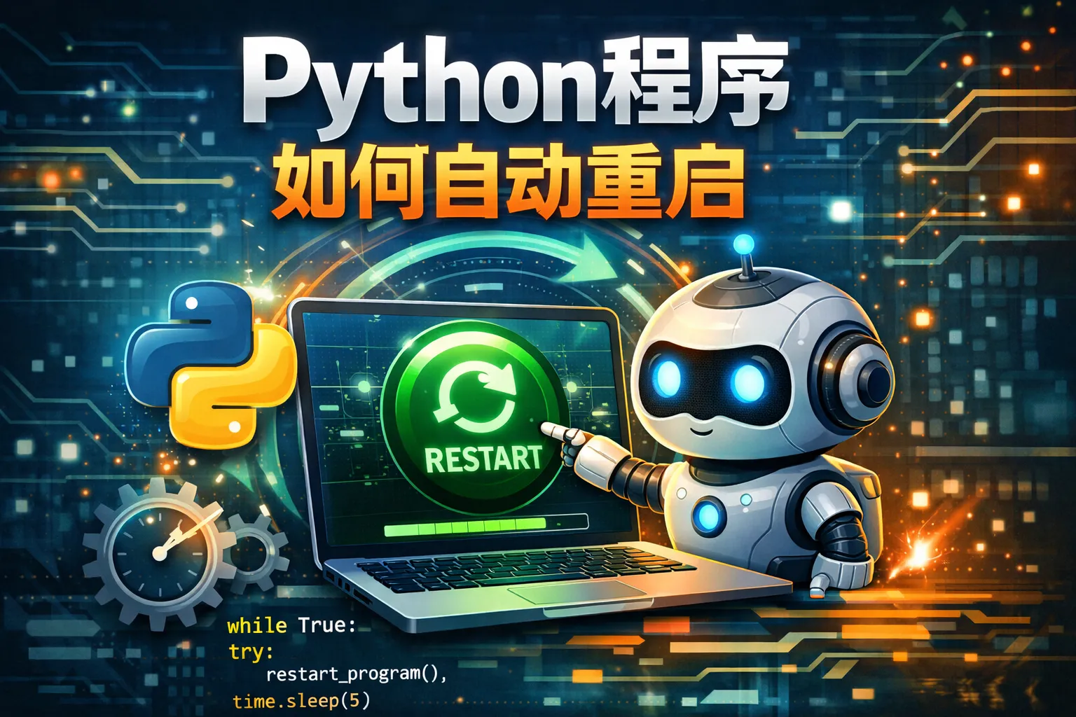 python程序如何自动重启