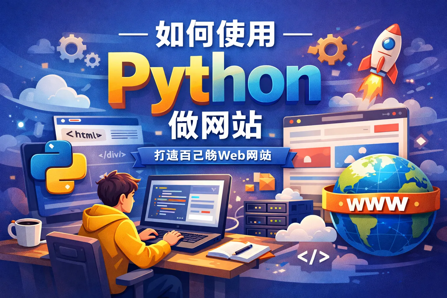 如何使用python做网站