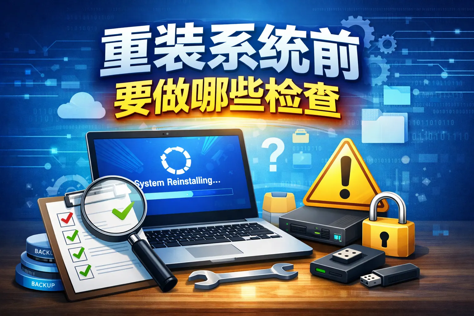 重装系统前要做哪些检查