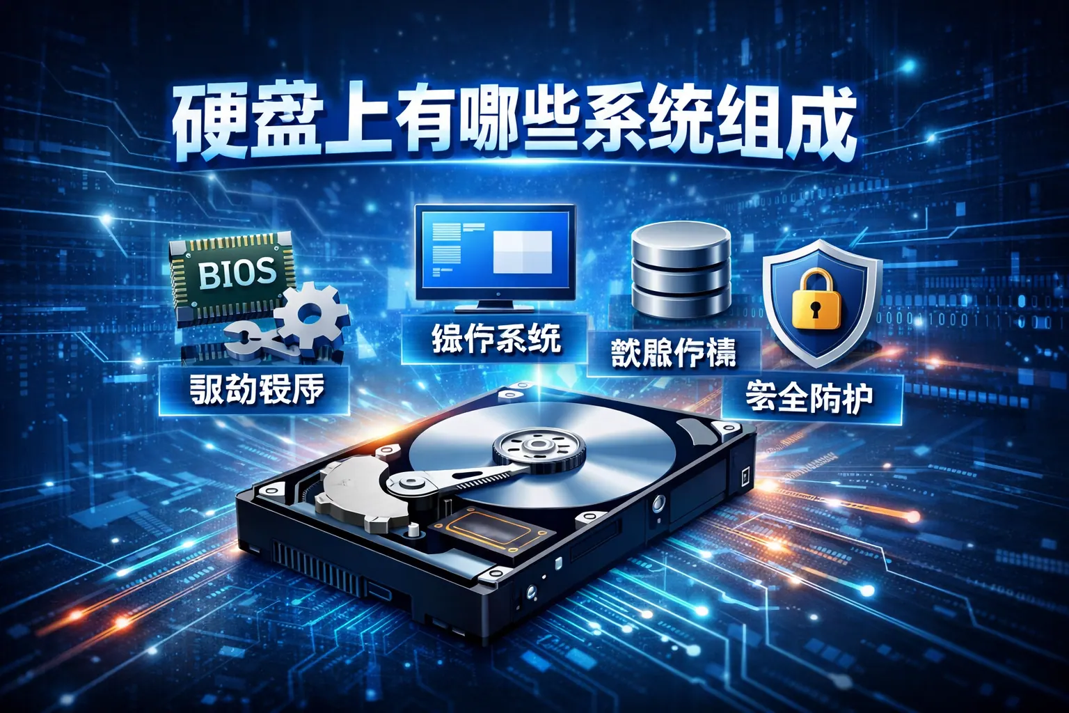 硬盘上有哪些系统组成