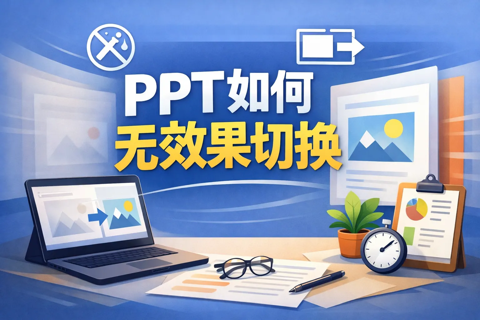 ppt如何无效果切换