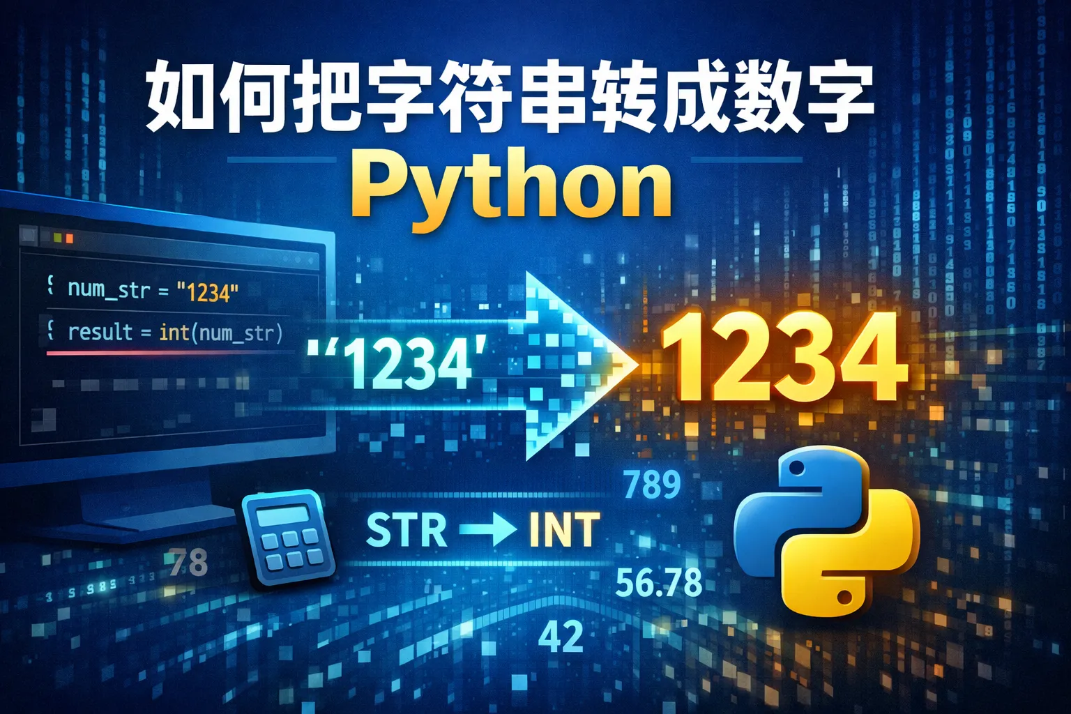 如何把字符串转成数字python
