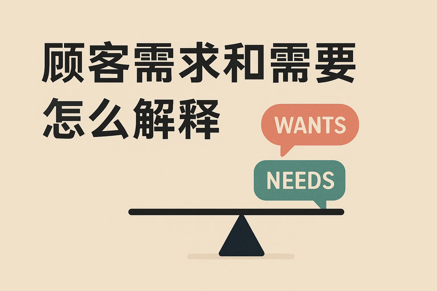 顾客需求和需要怎么解释