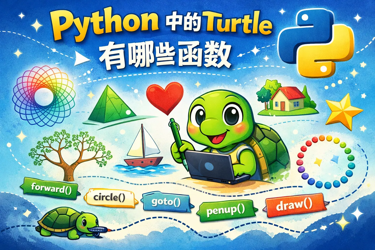 python中的turtle有哪些函数