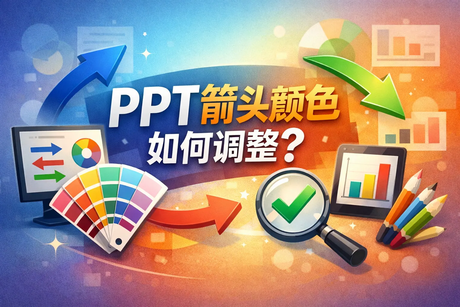 ppt箭头颜色如何调整