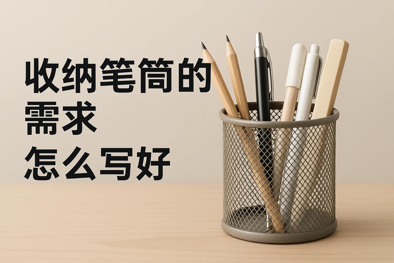 收纳笔筒的需求怎么写好