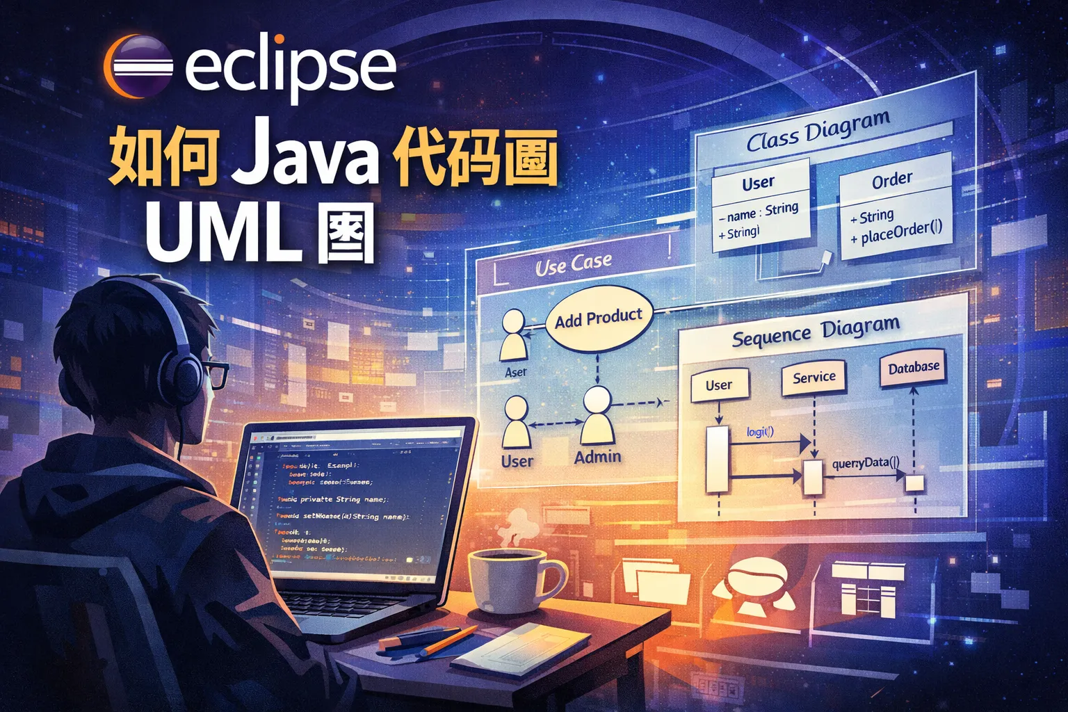 eclipse如何java代码画uml图