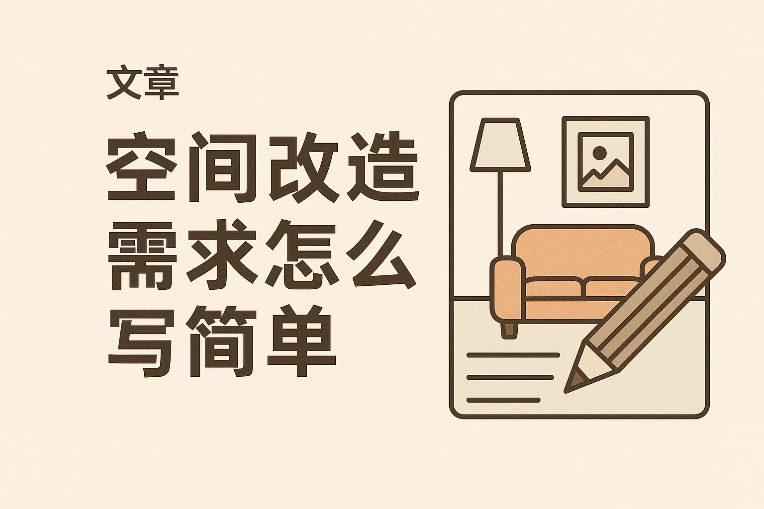 空间改造需求怎么写简单