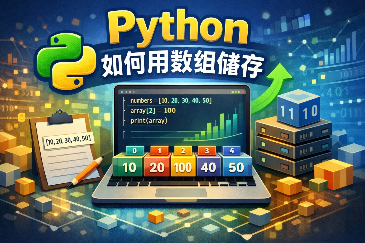 python如何用数组储存