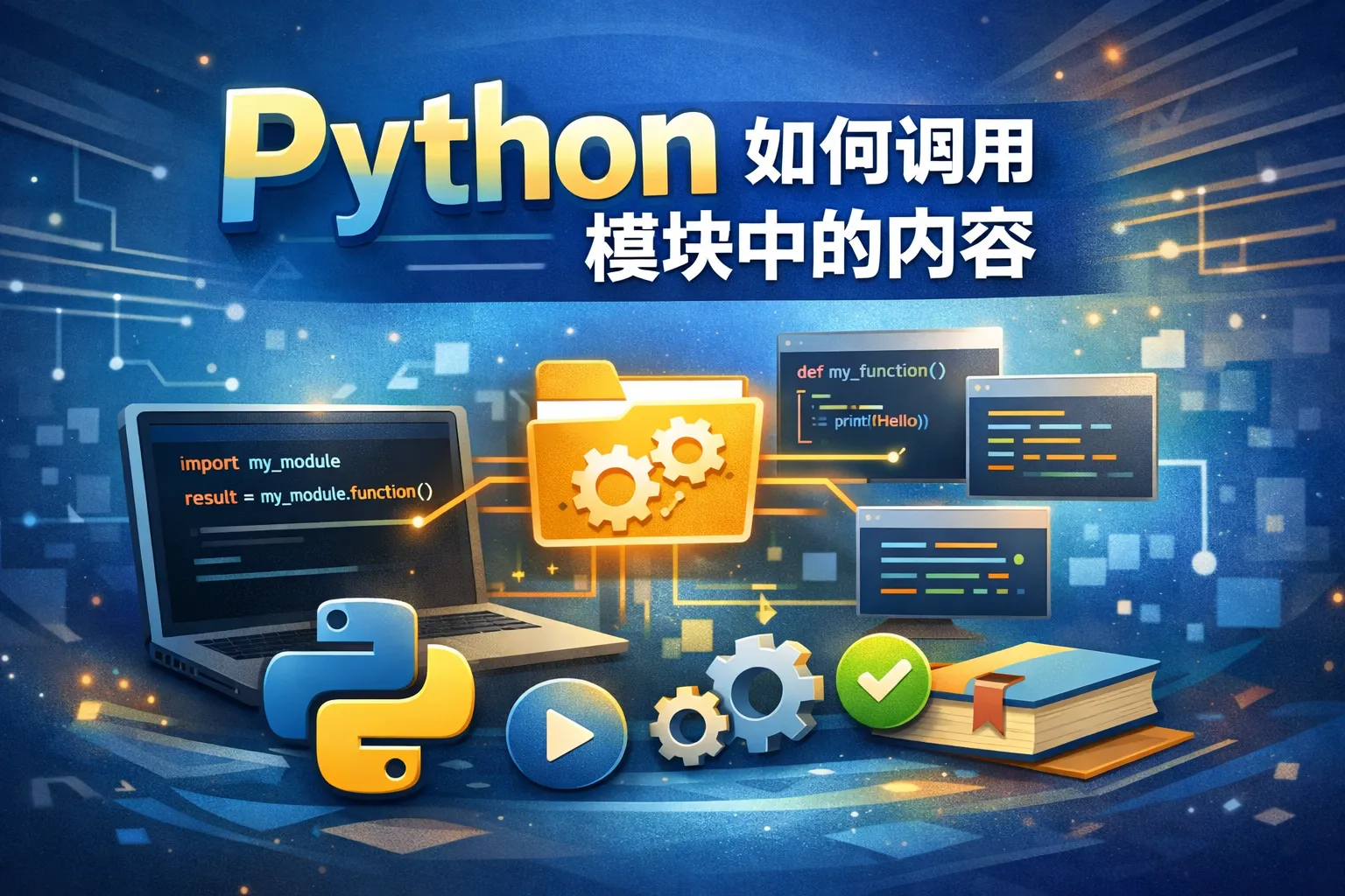 Python如何调用模块中的内容