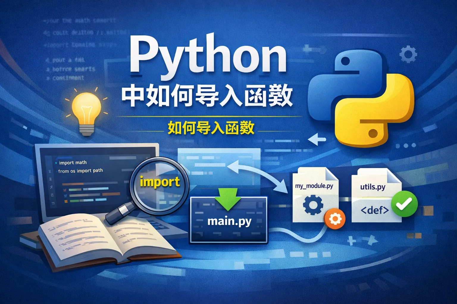 python中如何导入函数