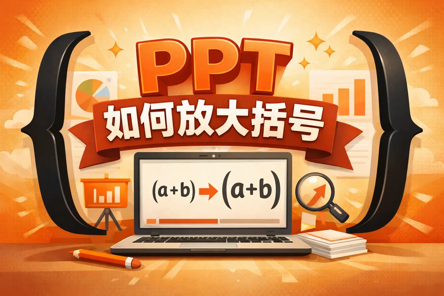 ppt如何放大括号