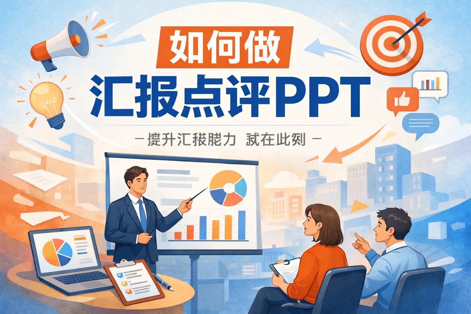 如何做汇报点评ppt