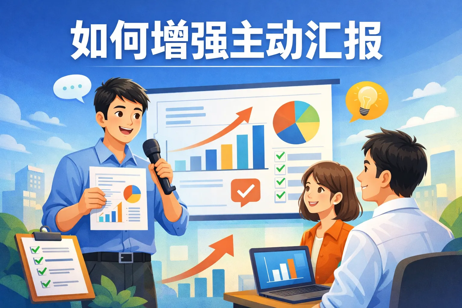 如何增强主动汇报