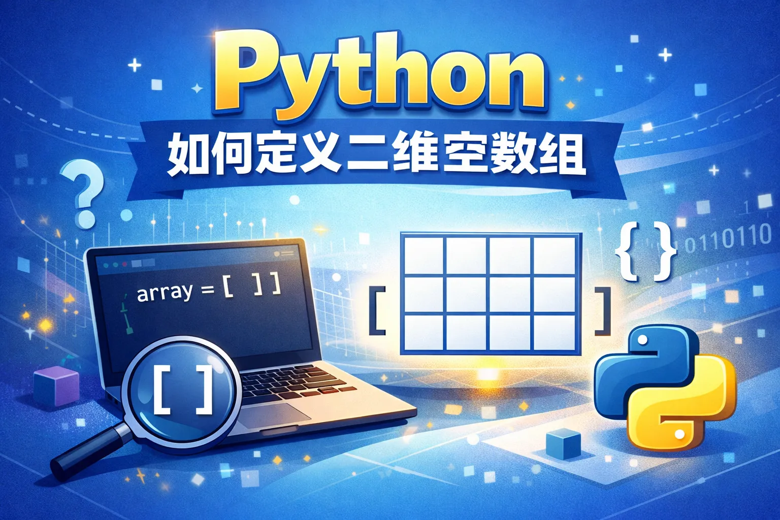 python如何定义二维空数组