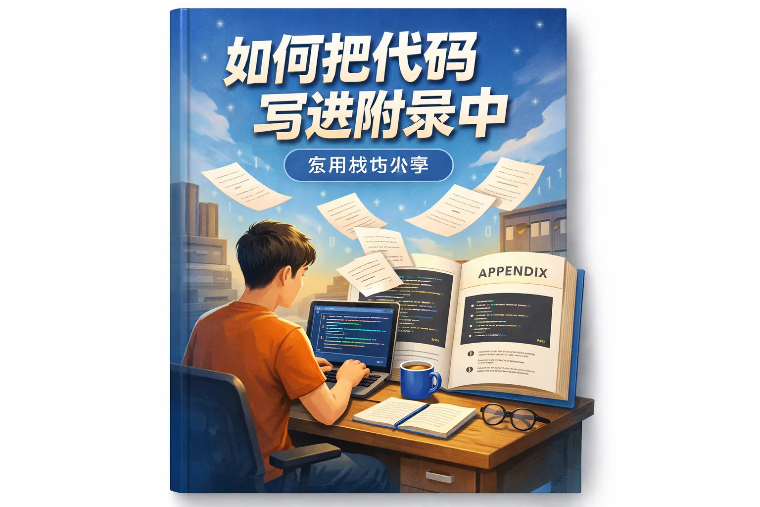 如何把代码写进附录中