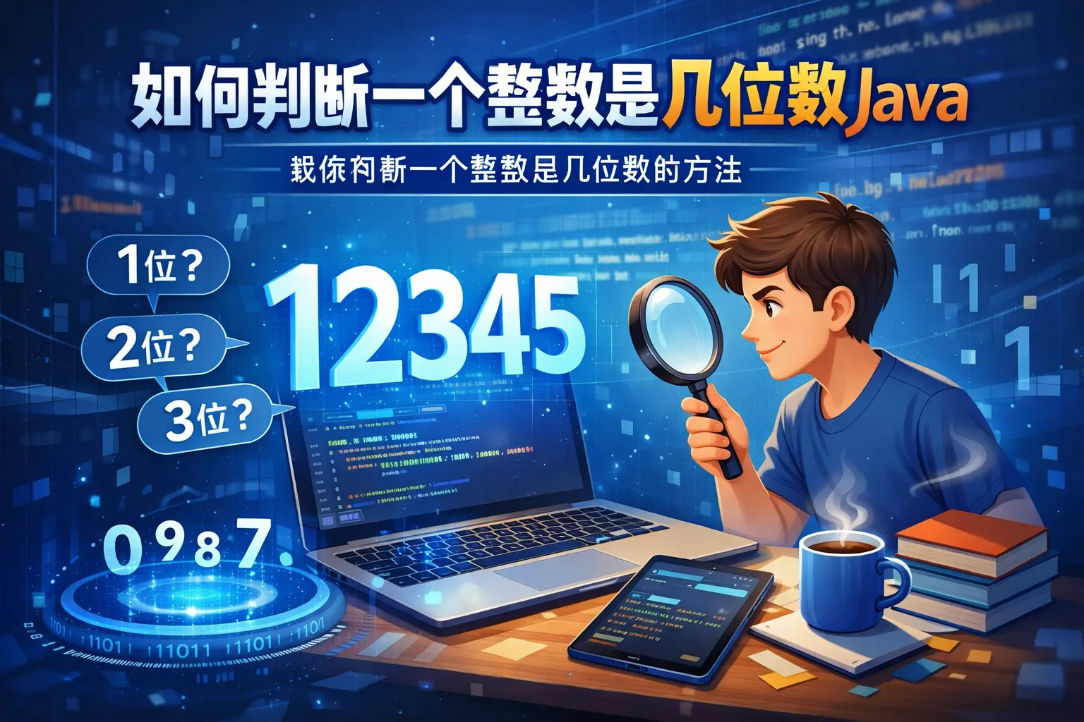如何判断一个整数是几位数java