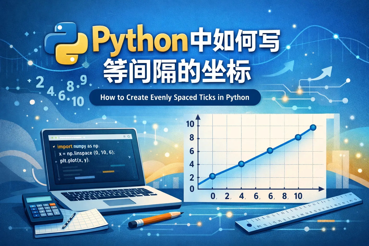 python中如何写等间隔的坐标