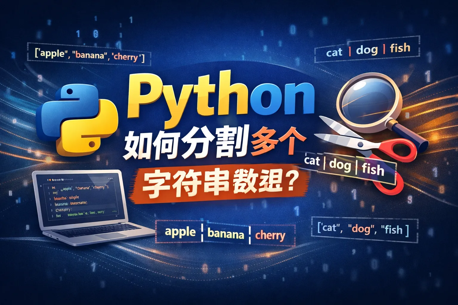 python如何分割多个字符串数组中