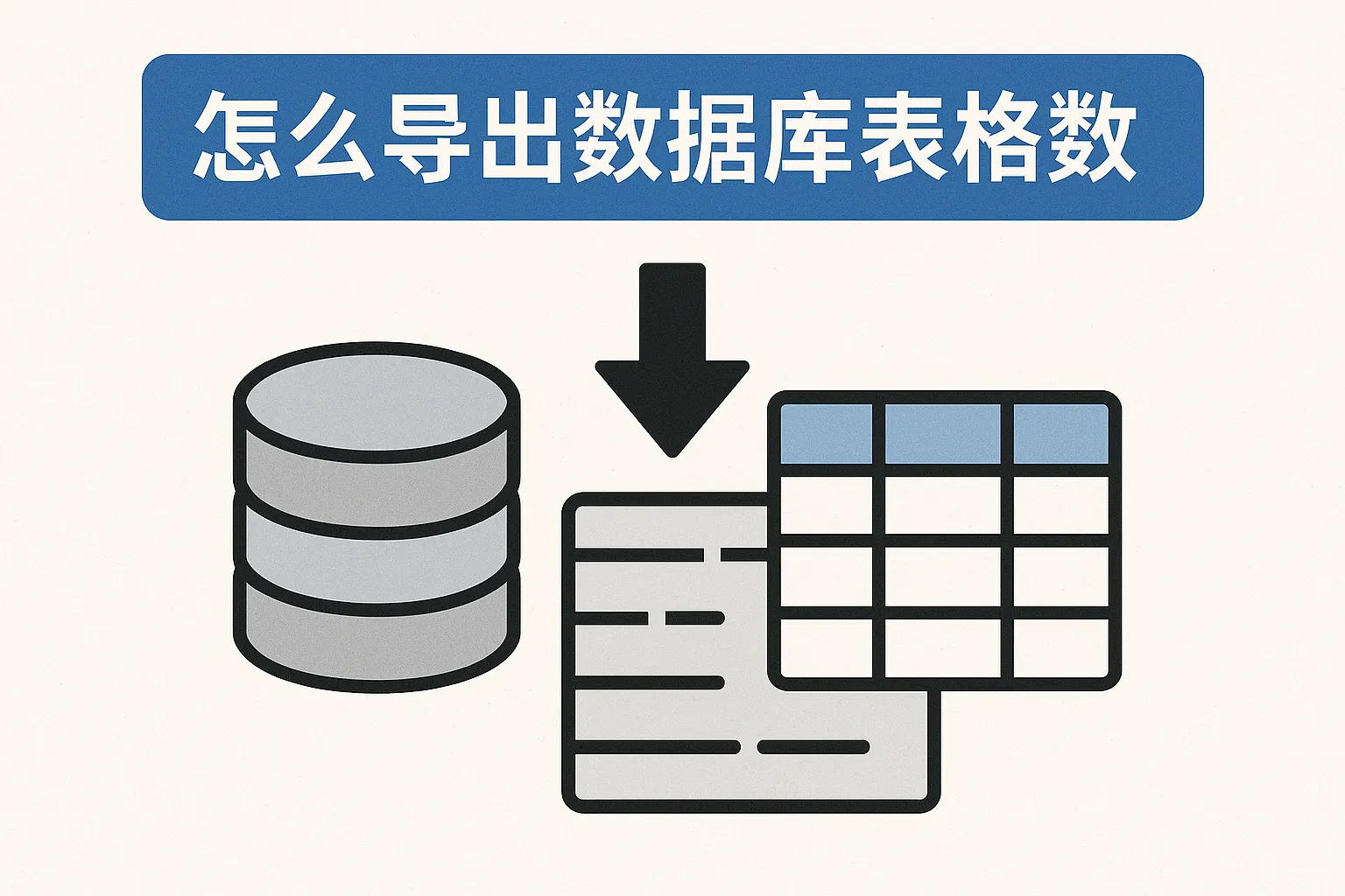 怎么导出数据库表格数据