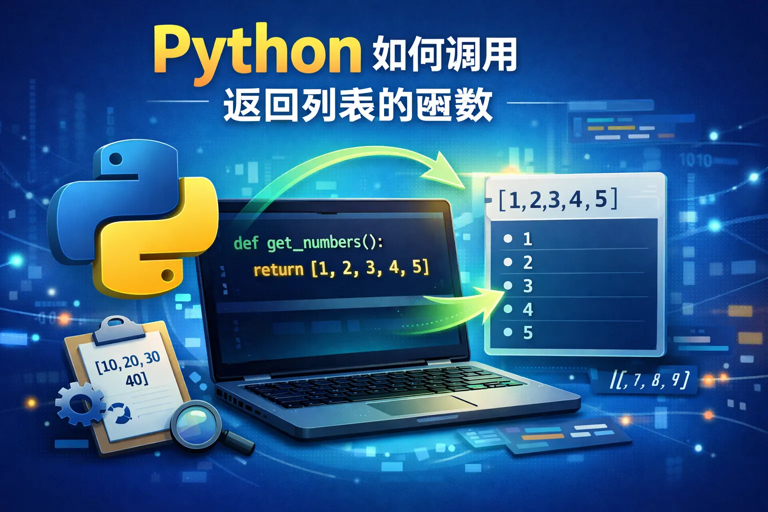 python 如何调用返回列表的函数