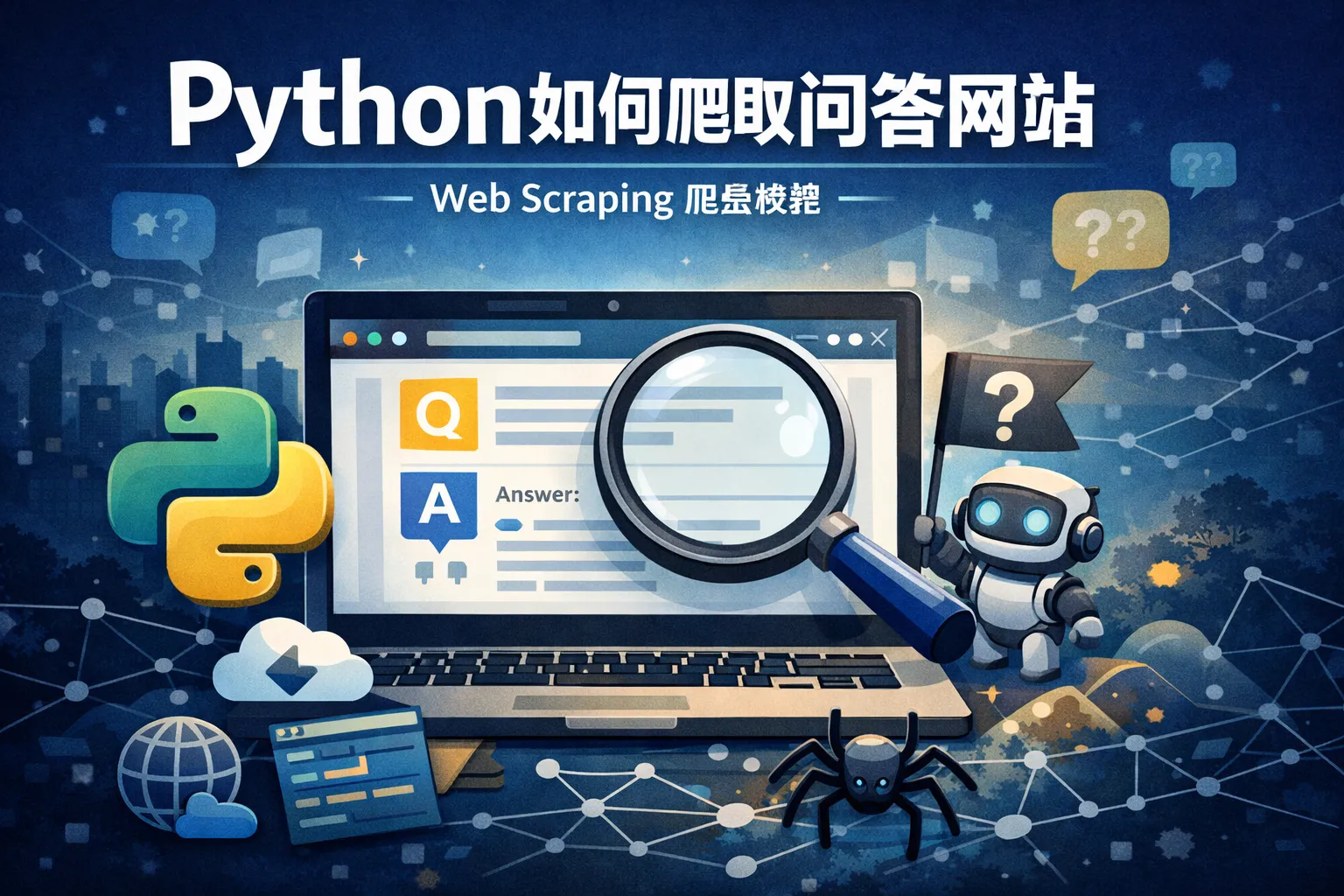 python如何爬取问答网站