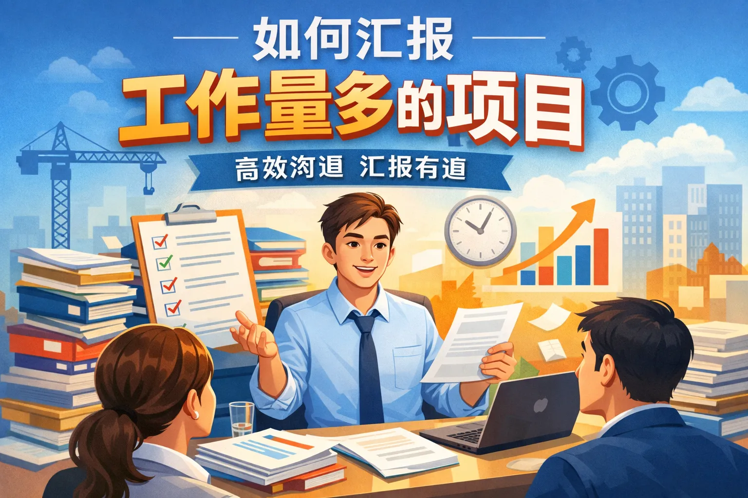 如何汇报工作量多的项目