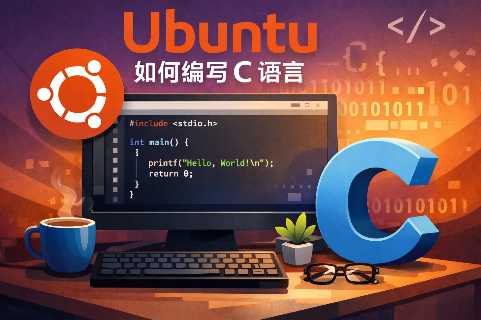 unbuntu如何编写c语言