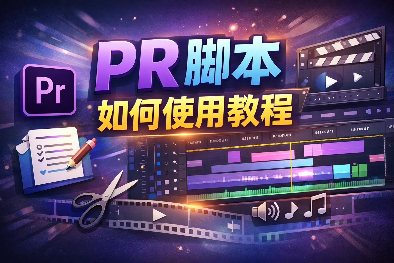 pr脚本如何使用教程