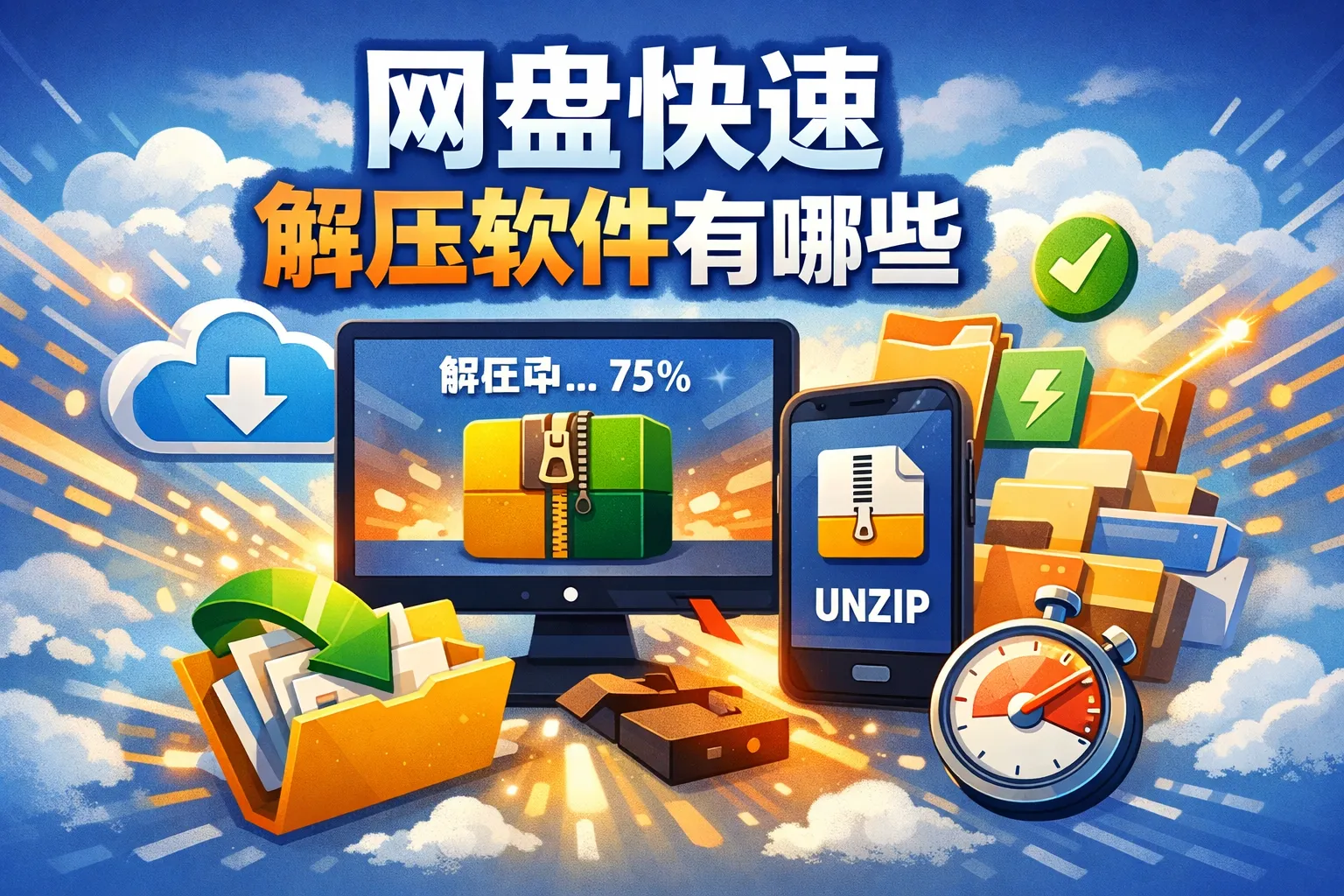 网盘快速解压软件有哪些