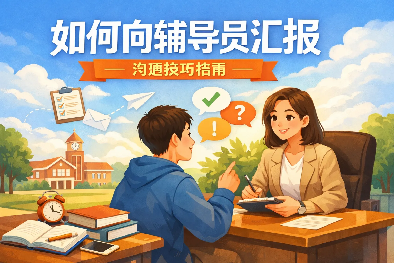 如何向辅导员汇报