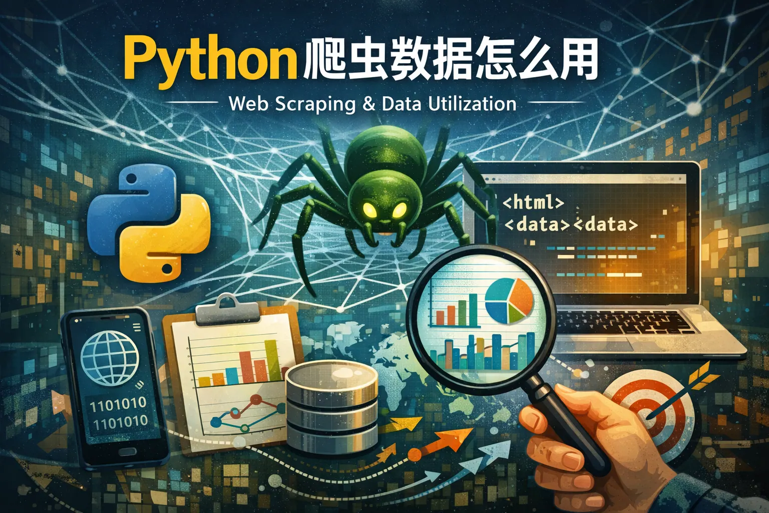 python爬虫数据怎么用