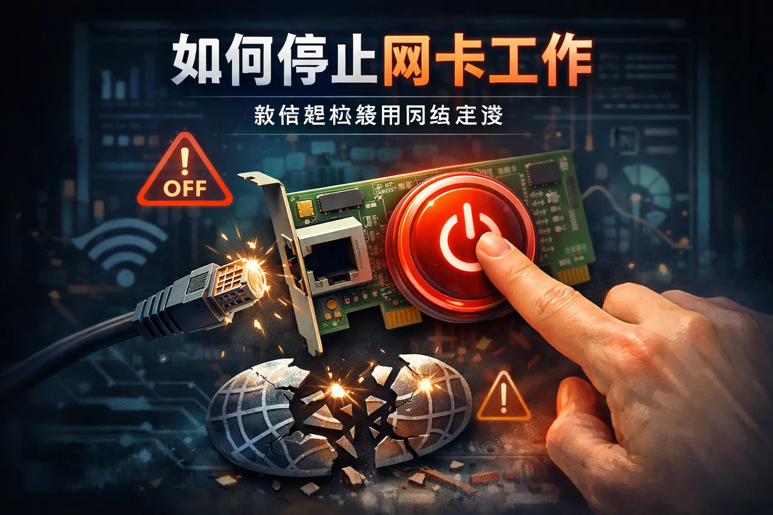 如何停止网卡工作