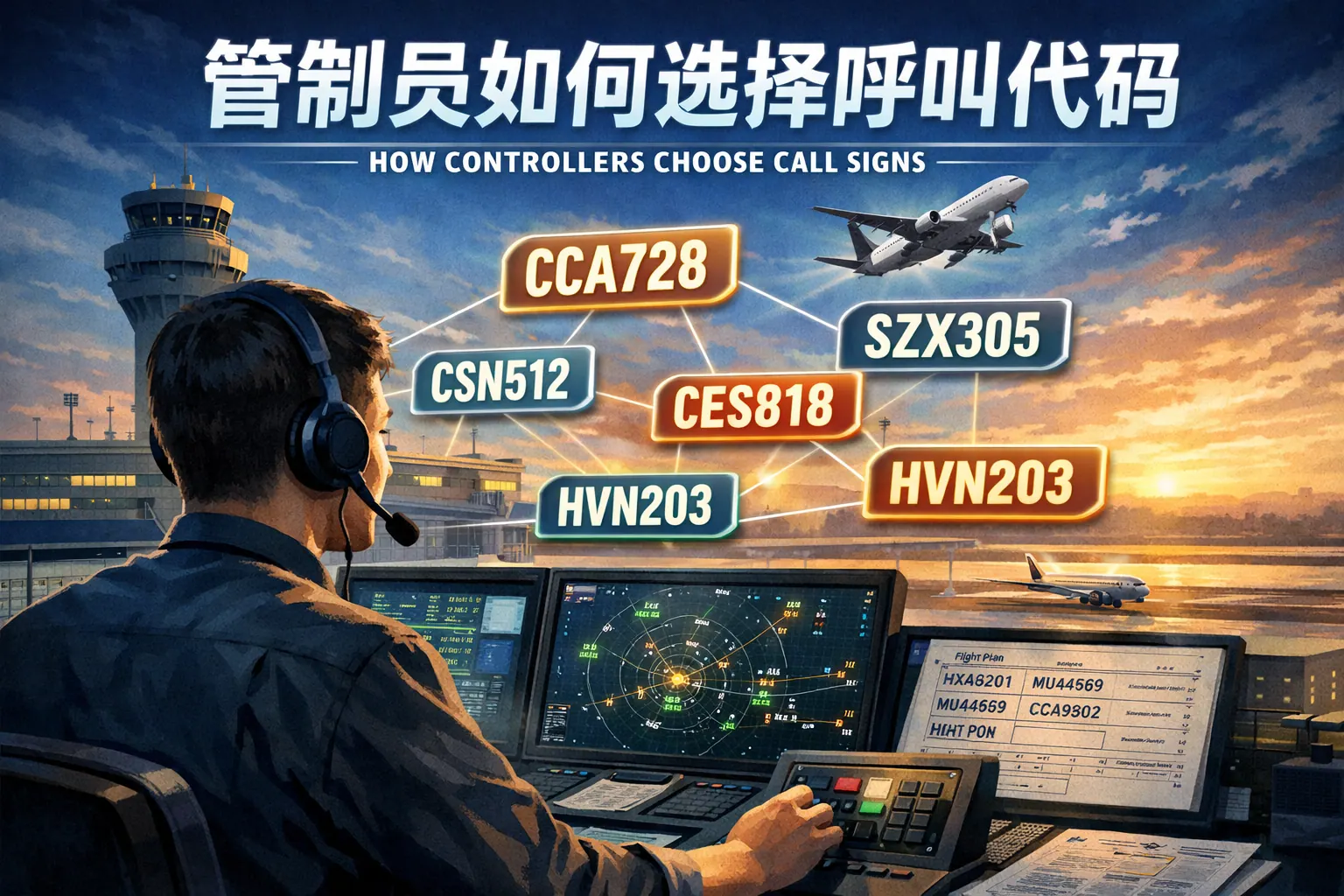 管制员如何选择呼叫代码