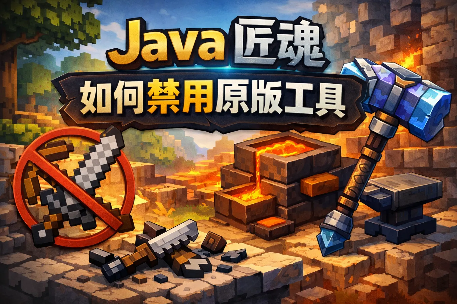 java版匠魂如何禁用原版工具