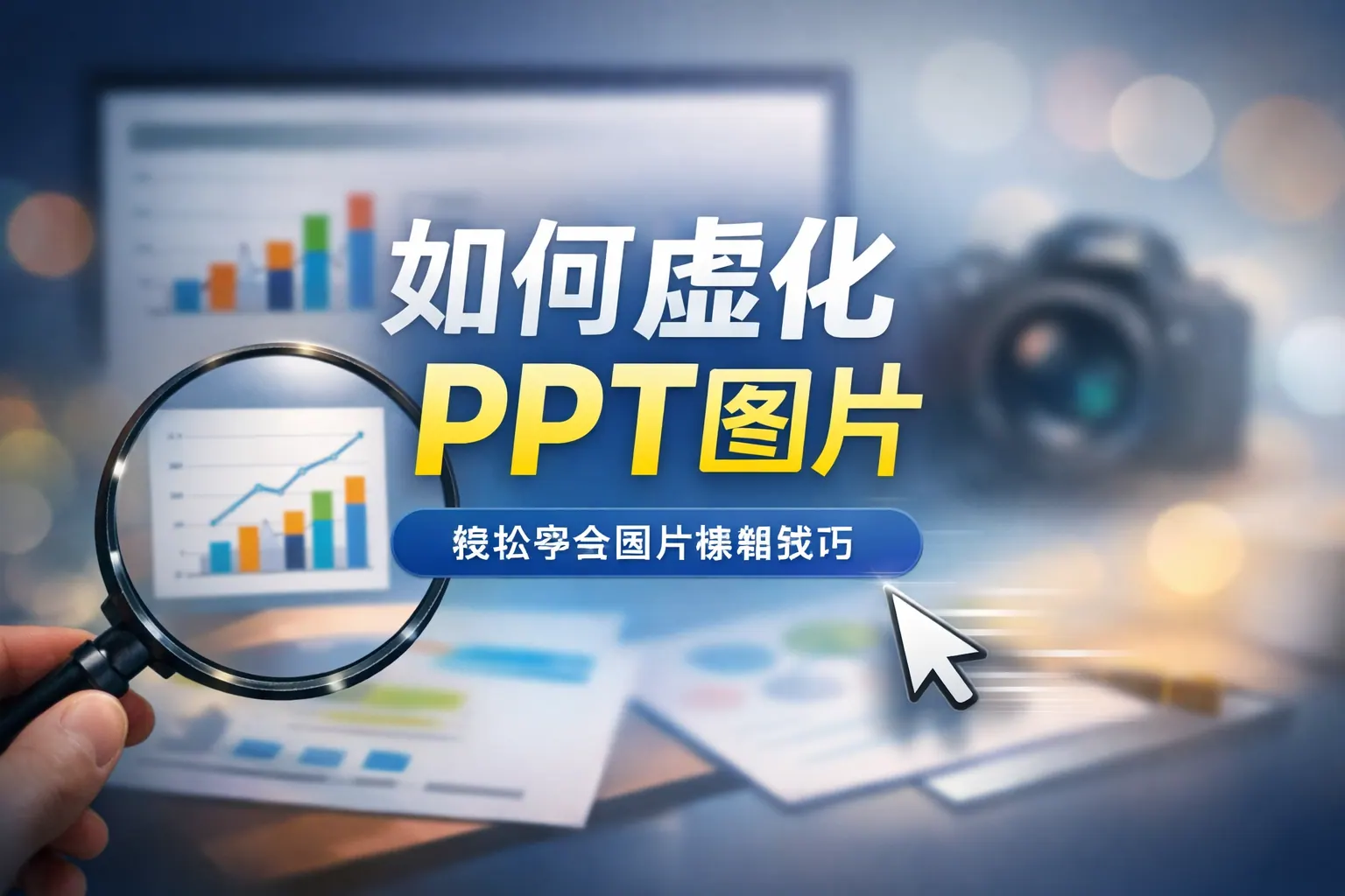 如何虚化ppt图片