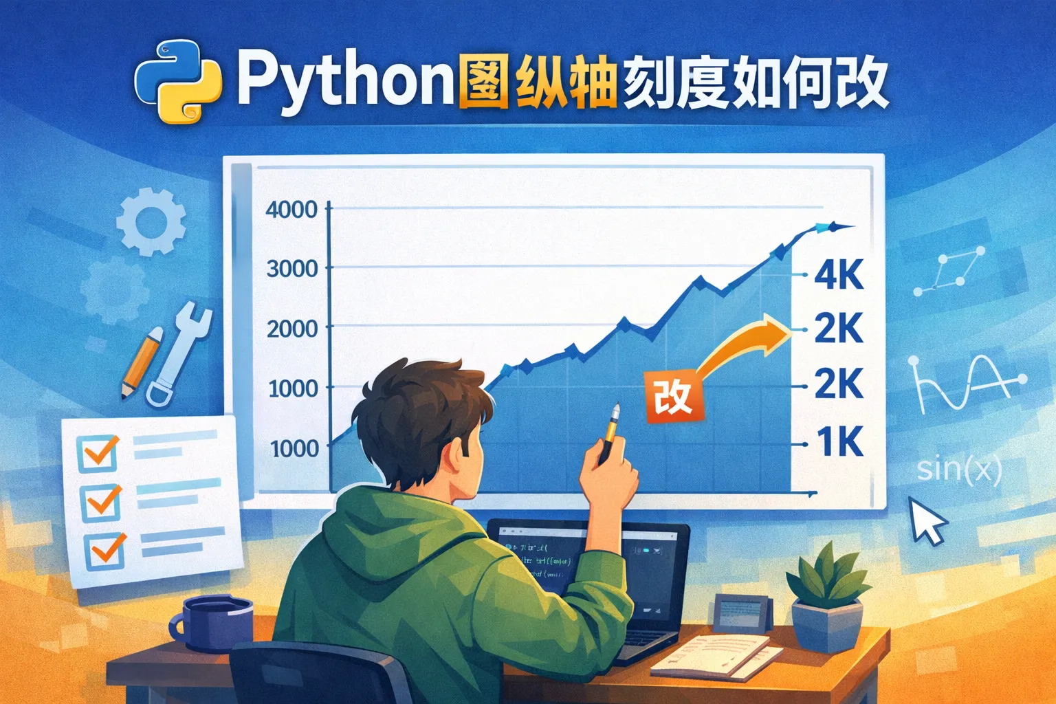 python图纵轴刻度如何改